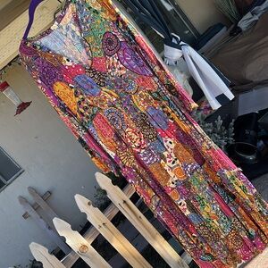 Brand tiny bought from anthropology, multicolored paisley, maxi dress